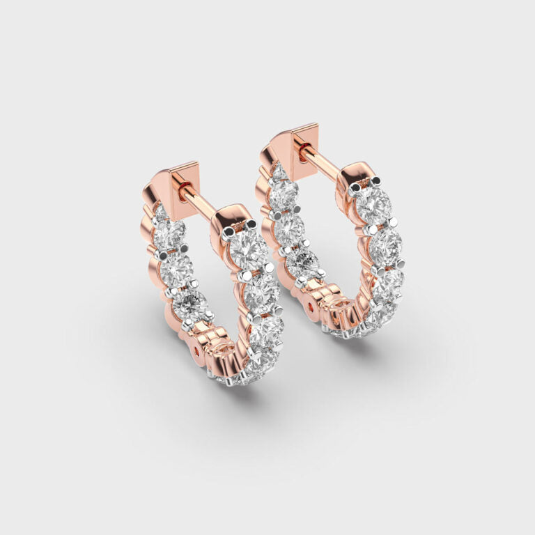 Radiant Unity Diamond Hoops