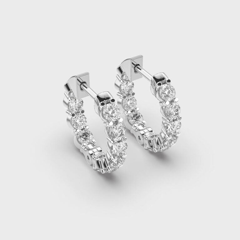 Radiant Unity Diamond Hoops