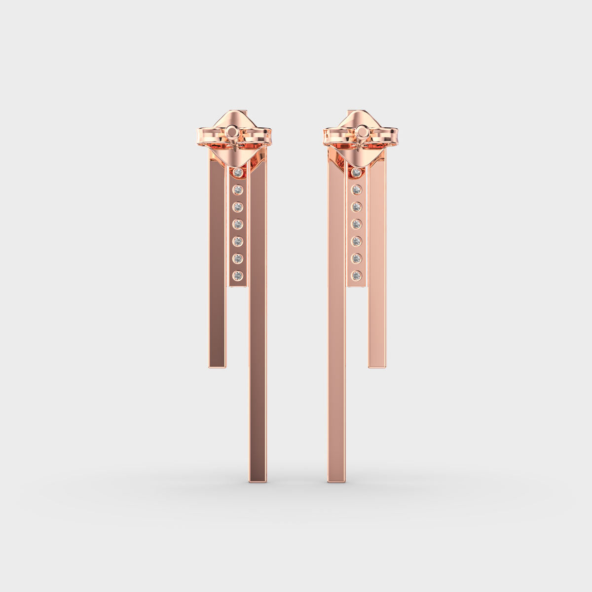 Modish Lines Diamond Earrings