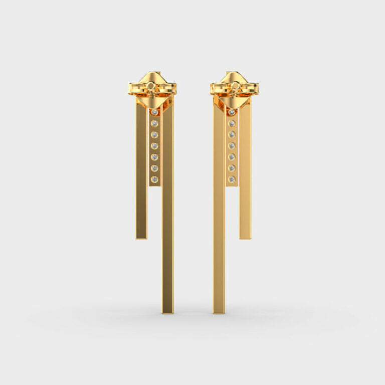 Modish Lines Diamond Earrings