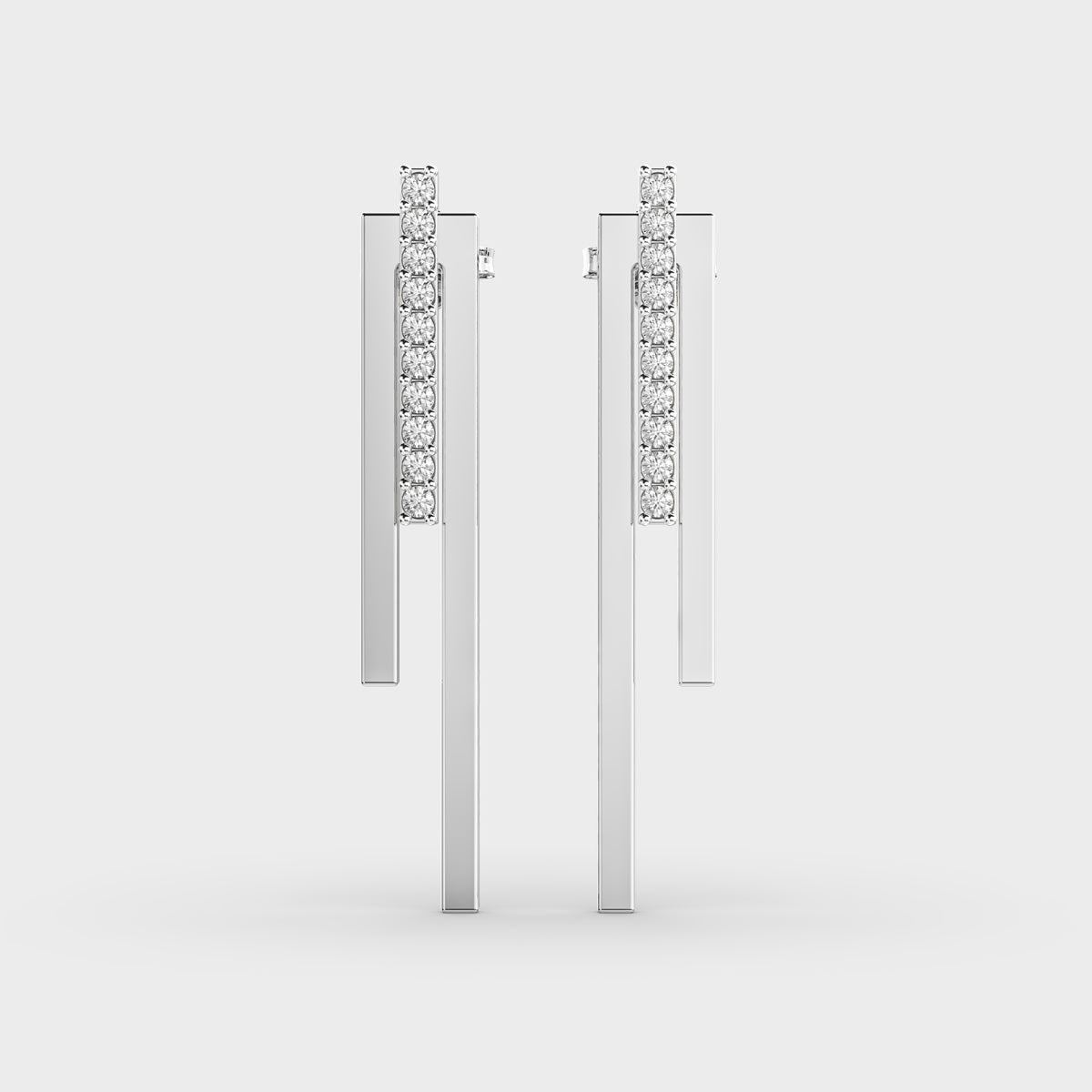 Modish Lines Diamond Earrings