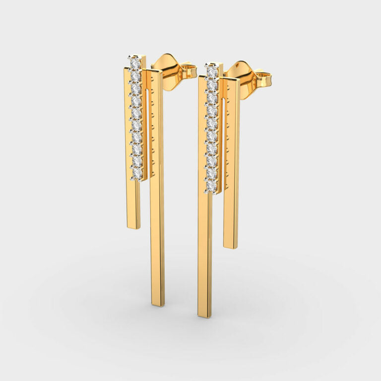 Modish Lines Diamond Earrings