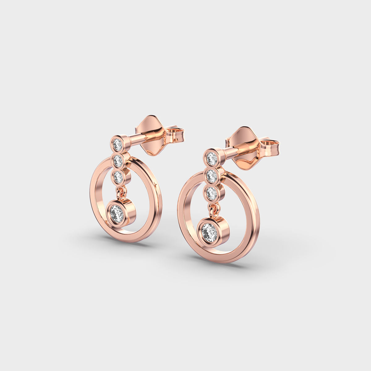 Modern Professional Diamond Studs