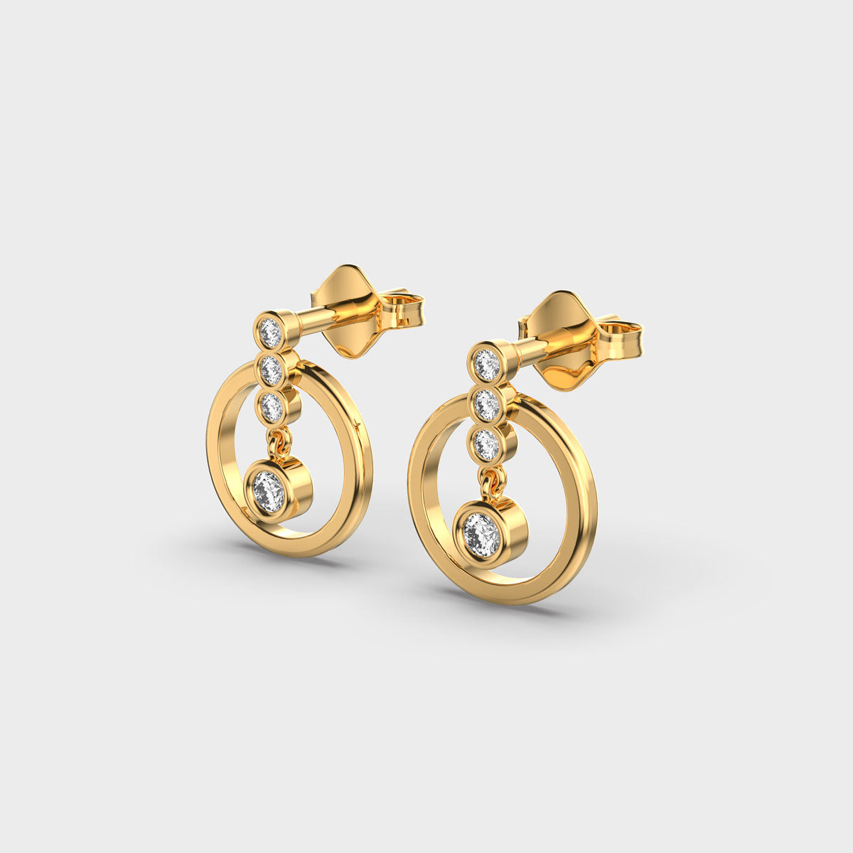 Modern Professional Diamond Studs