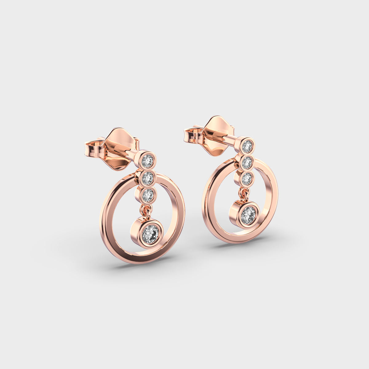 Modern Professional Diamond Studs