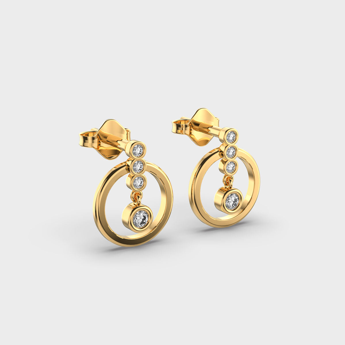 Modern Professional Diamond Studs