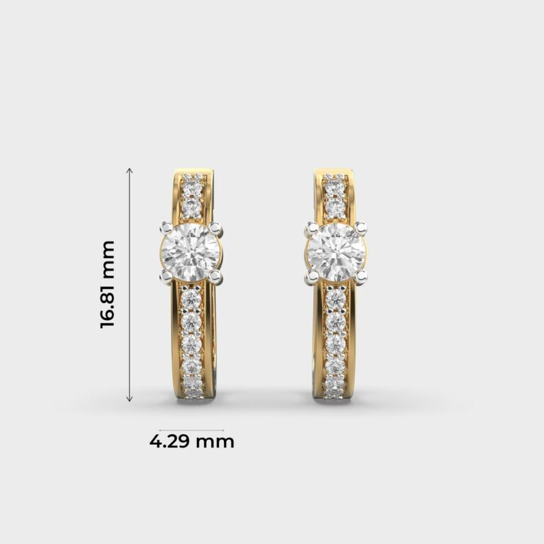 Graceful Eternity Diamond Hoops