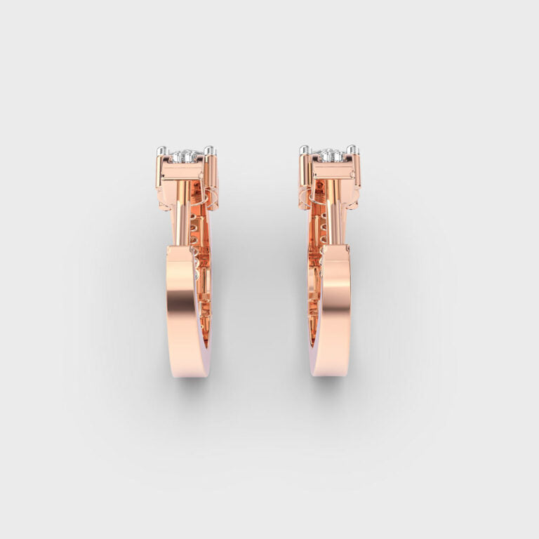 Graceful Eternity Diamond Hoops