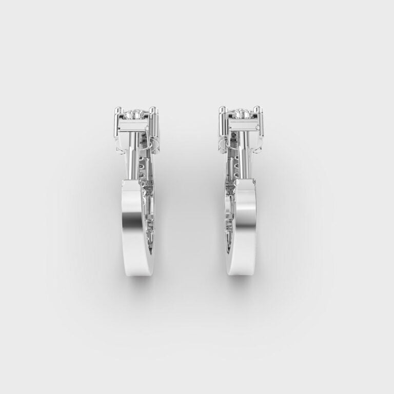 Graceful Eternity Diamond Hoops
