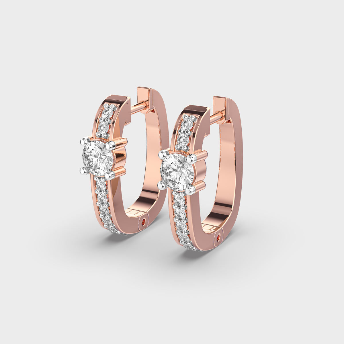 Graceful Eternity Diamond Hoops