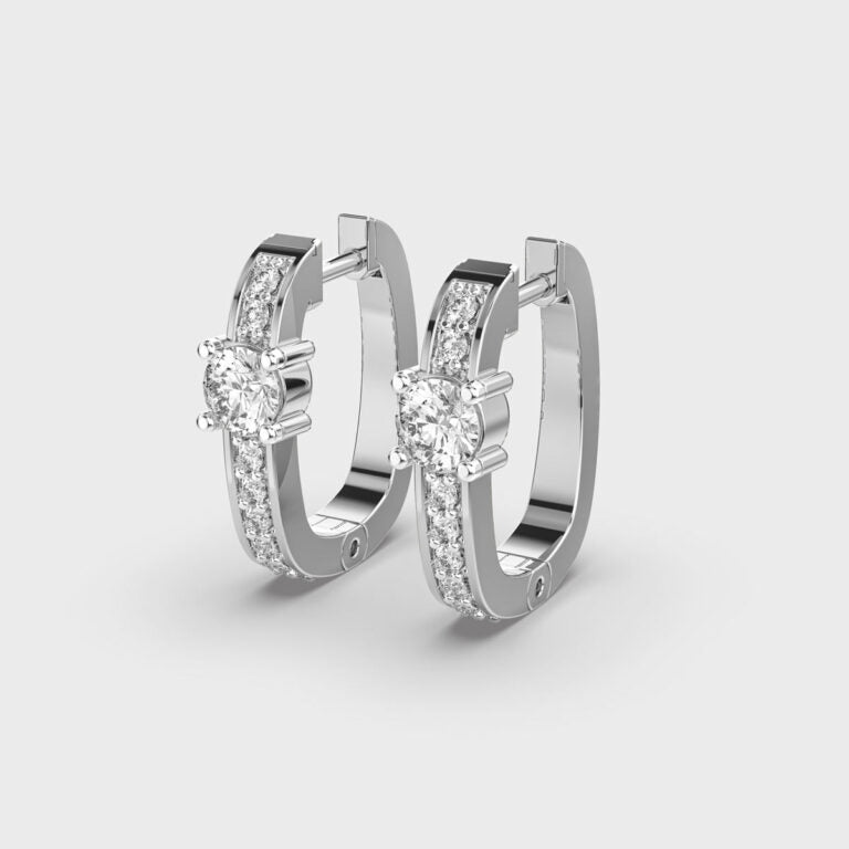 Graceful Eternity Diamond Hoops