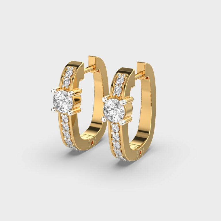 Graceful Eternity Diamond Hoops
