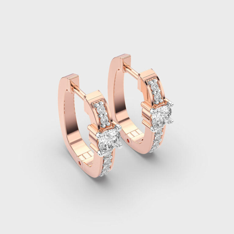 Graceful Eternity Diamond Hoops