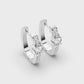 Graceful Eternity Diamond Hoops