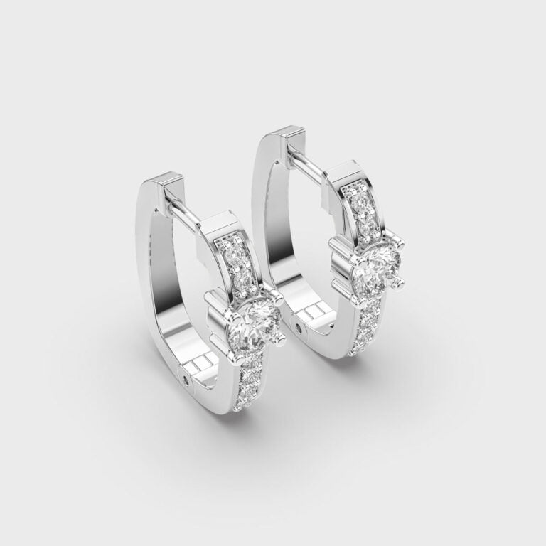 Graceful Eternity Diamond Hoops