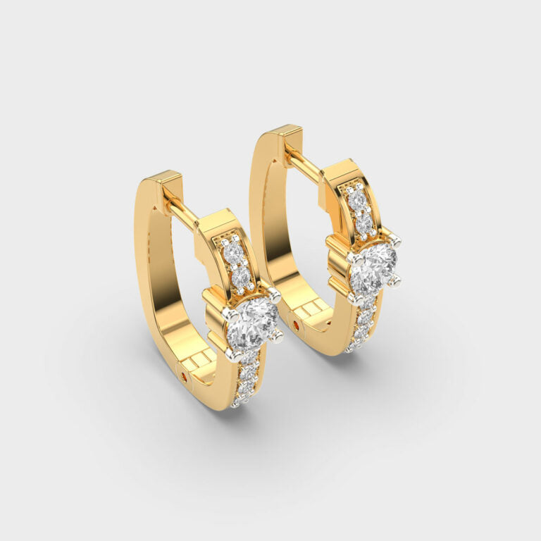 Graceful Eternity Diamond Hoops