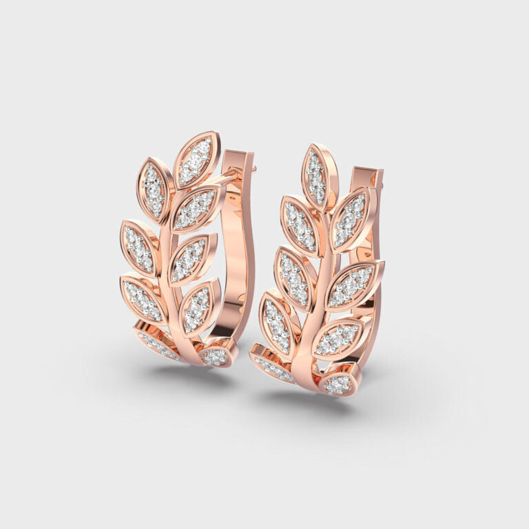Thriving Life Diamond Hoops
