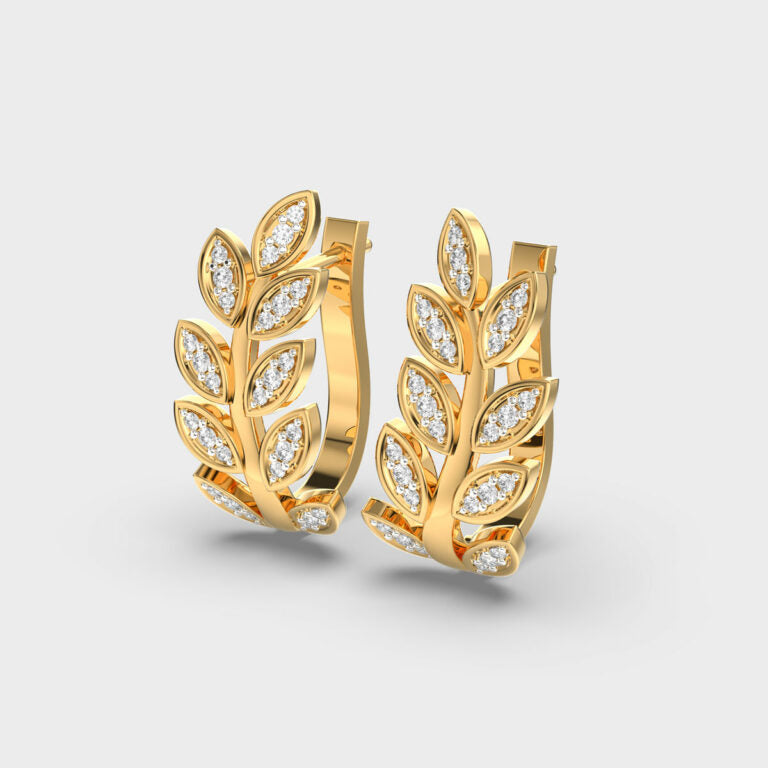Thriving Life Diamond Hoops