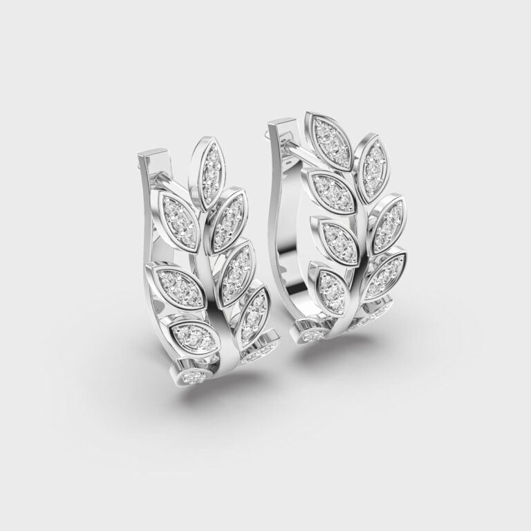 Thriving Life Diamond Hoops