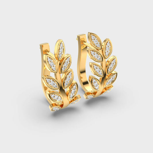 Thriving Life Diamond Hoops