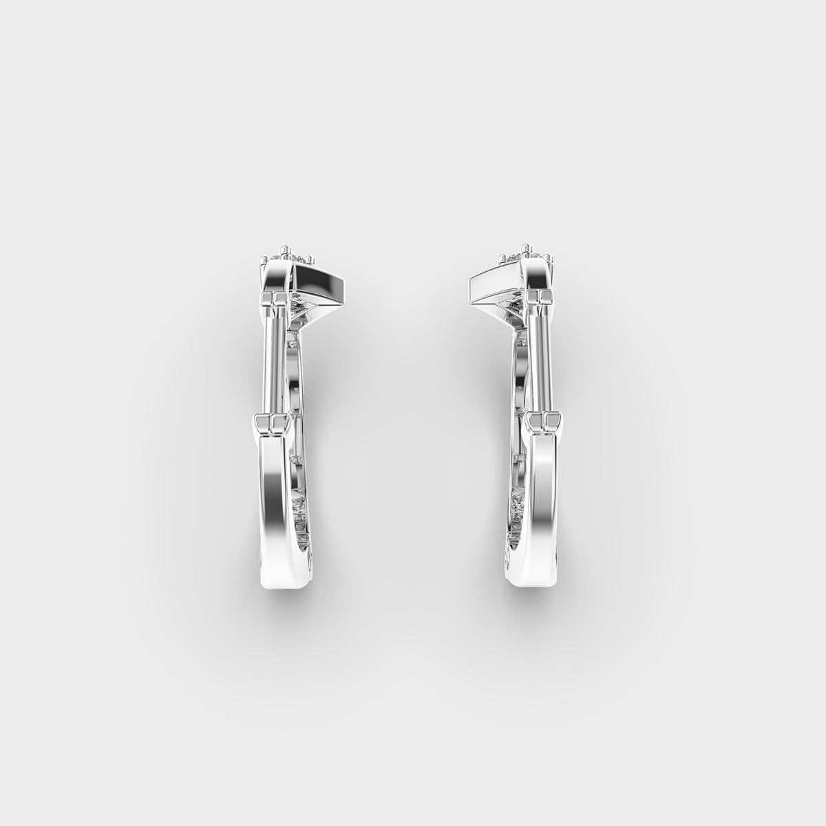 Wonderous Woman Diamond Hoops