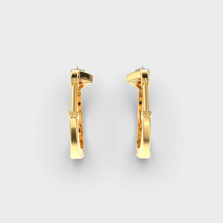 Wonderous Woman Diamond Hoops