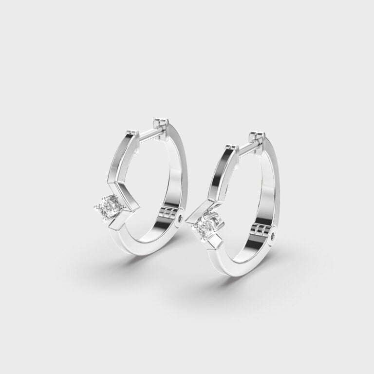 Wonderous Woman Diamond Hoops