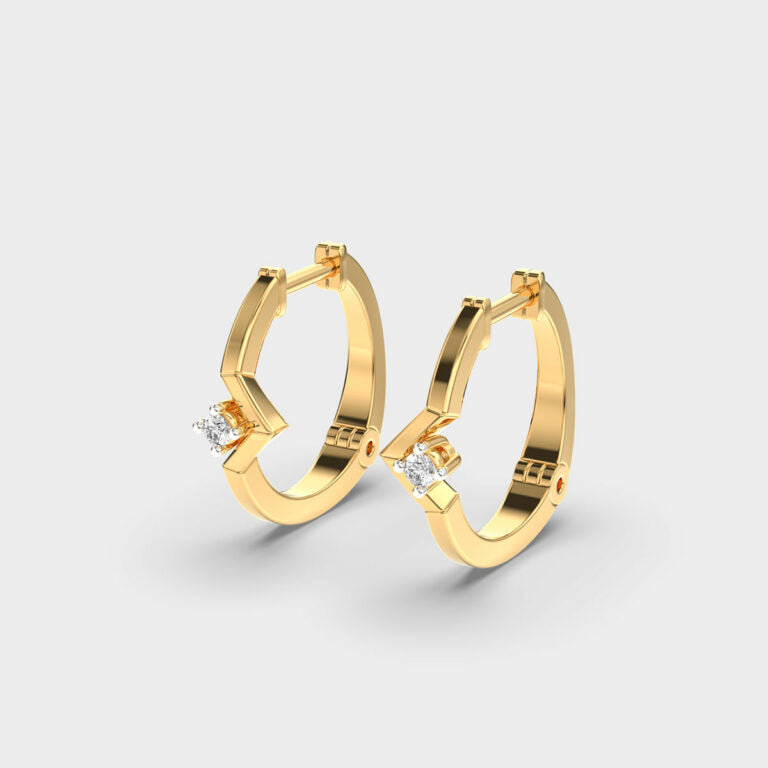 Wonderous Woman Diamond Hoops