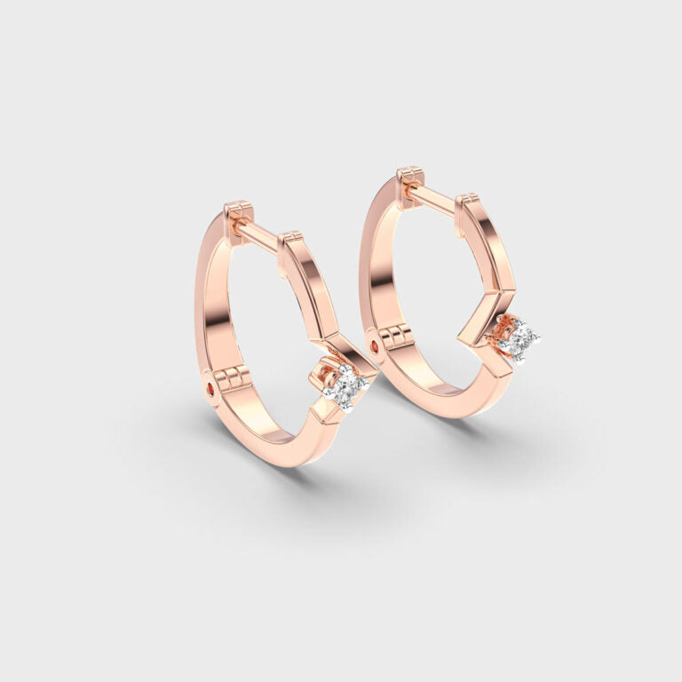 Wonderous Woman Diamond Hoops