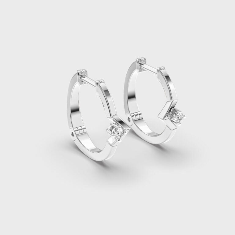 Wonderous Woman Diamond Hoops