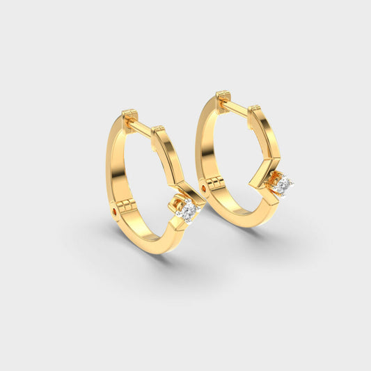 Wonderous Woman Diamond Hoops