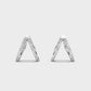 Charming Wishbone (V-shaped) Diamond Hoops