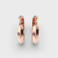 Double Trouble Diamond Hoops
