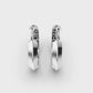 Double Trouble Diamond Hoops