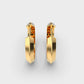 Double Trouble Diamond Hoops