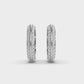 Double Trouble Diamond Hoops