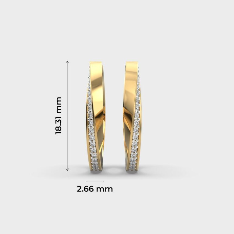 Delightful Hide-n-seek Diamond Hoops