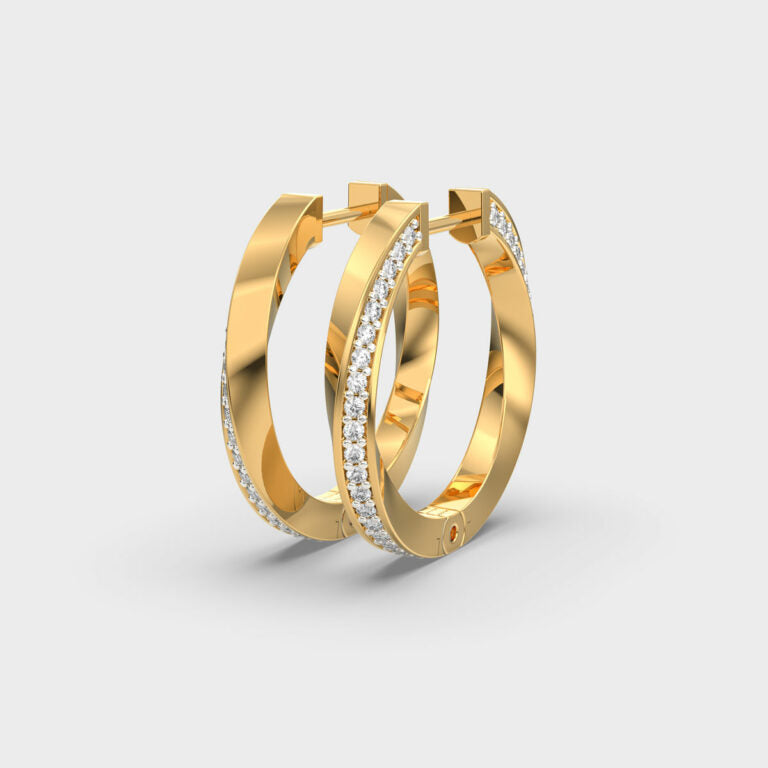 Delightful Hide-n-seek Diamond Hoops