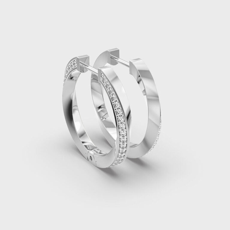 Delightful Hide-n-seek Diamond Hoops