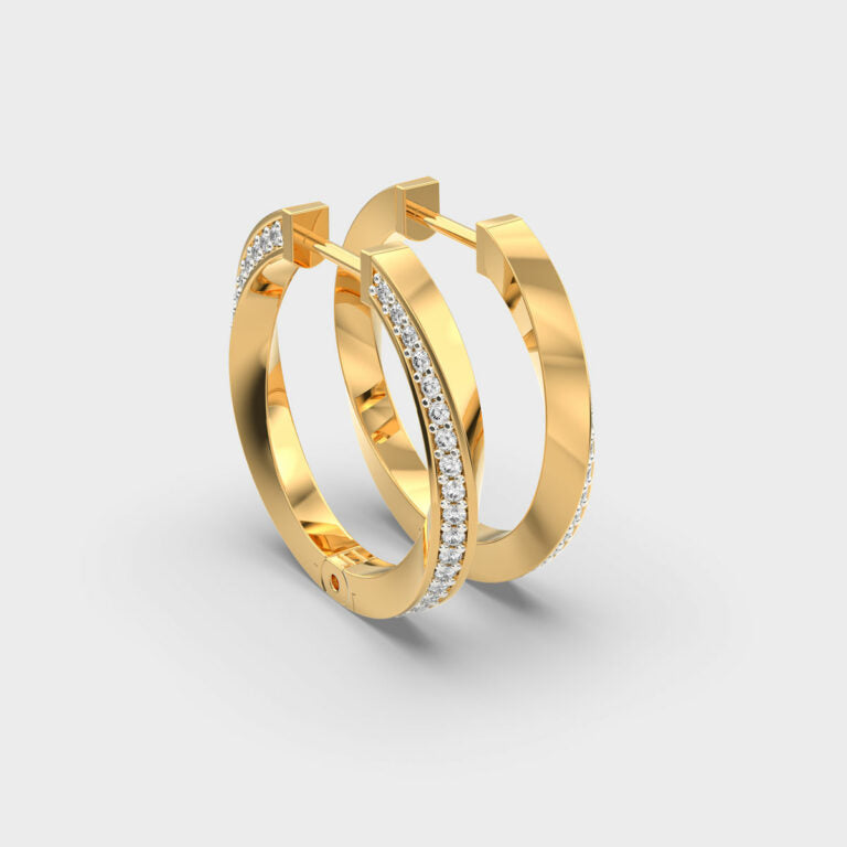 Delightful Hide-n-seek Diamond Hoops