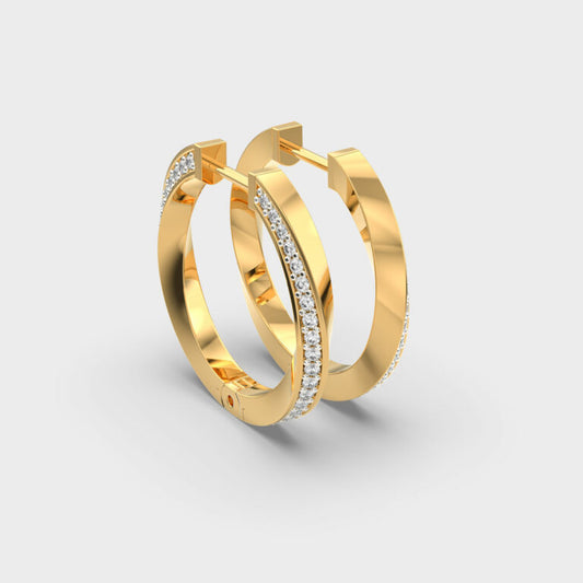 Delightful Hide-n-seek Diamond Hoops