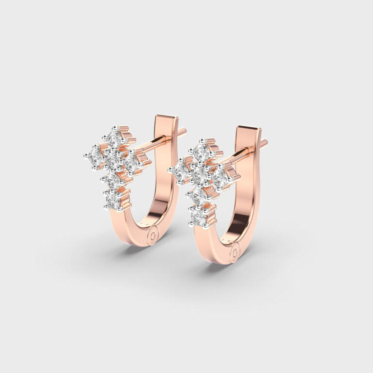 Pure Bliss Diamond Hoops