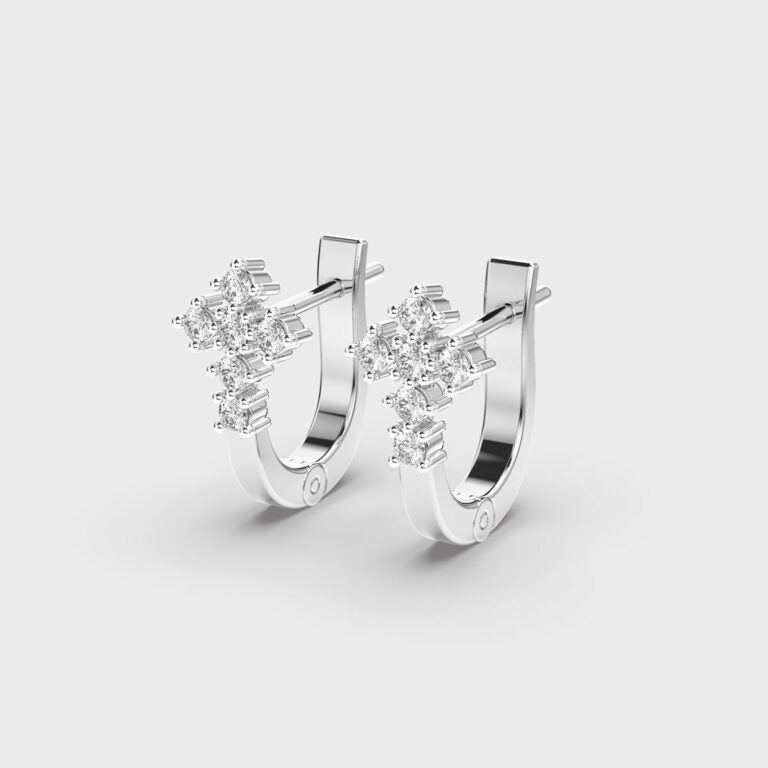 Pure Bliss Diamond Hoops