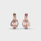 Glossy Glamour Diamond Hoops