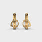 Glossy Glamour Diamond Hoops