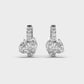 Glossy Glamour Diamond Hoops