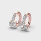 Glossy Glamour Diamond Hoops