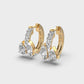 Glossy Glamour Diamond Hoops