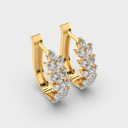 Loaded Garland Diamond Earrings