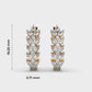 Loaded Garland Diamond Earrings